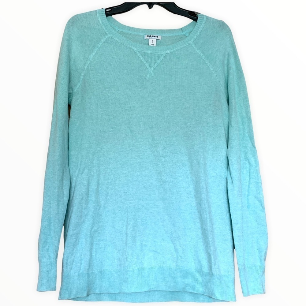 Old Navy Long Sleeve Turquoise Sweater Size S
